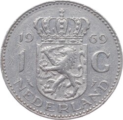 Hollanda 1 Gulden 1969 ÇT+ YMP2348 - 1