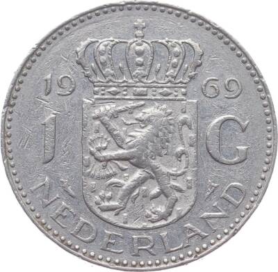 Hollanda 1 Gulden 1969 ÇT+ YMP2348 - 1