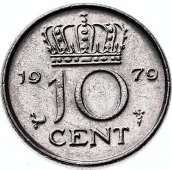 Hollanda 10 Cent 1979 ÇÇT+ YMP6129 - 1