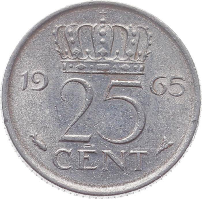 Hollanda 25 Cent 1965 ÇÇT *Juliana* YMP6168 - 1