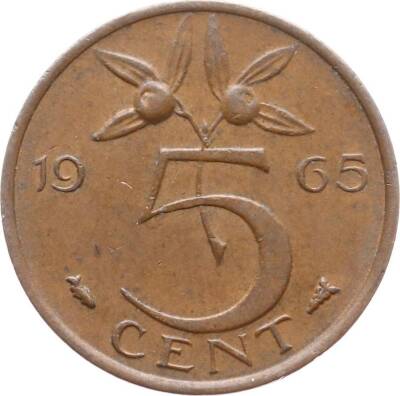 Hollanda 5 Cent 1965 ÇT *Queen Juliana* YMP2365 - 1