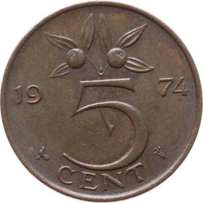 Hollanda 5 Cent 1974 ÇT *Queen Juliana* YMP2356 - 1