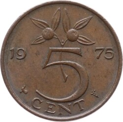 Hollanda 5 Cent 1975 ÇT *Queen Juliana* YMP2359 - 1