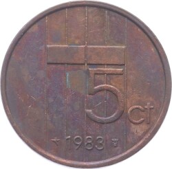 Hollanda 5 Cent 1983 ÇT *Queen Juliana* YMP2381 - 1