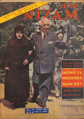 Hür Nizam Dergisi 23 Eylül 1960 - Rebia Öztürk, İsmet İnönü NDR85104 - 1