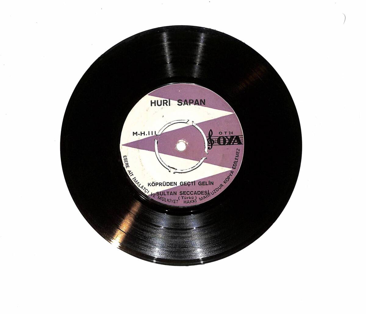 Huri Sapan - Dile Düştüm Dile Düştüm / Köprüden Geçti Gelin Mini LP PLAK (10/7.5) PLK24624 - 2