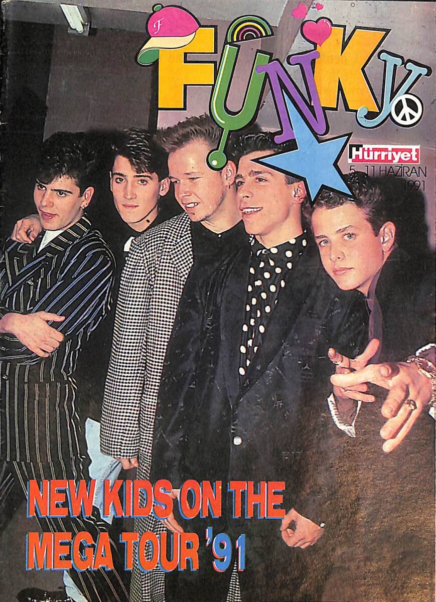 Hürriyet Funky 5 - 11 Haziran 1991 - New Kıds On The Mega Tour 91 NDR88076 - 1