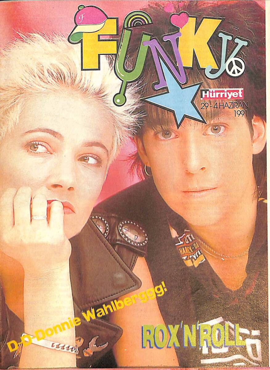 Hürriyet FUNKY Dergisi 29-4 Haziran 1991 - ROX'NROLL , Roxette, Rob&Fab NDR88410 - 1