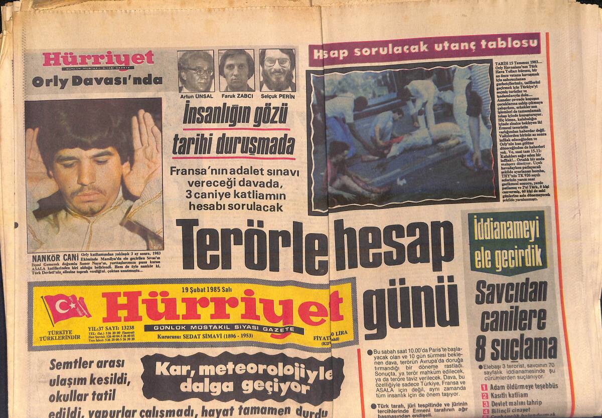 Hürriyet Gazetesi 19 Şubat 1985 - Galatasaray'ı Bu Hale Derwall Düşürdü - İşte Dalida GZ155985 - 1