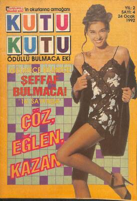 Hürriyet Gazetesi 24 Ocak 1992 - Kutu Kutu Ödüllü Bulmaca Eki NDR85535 - 1