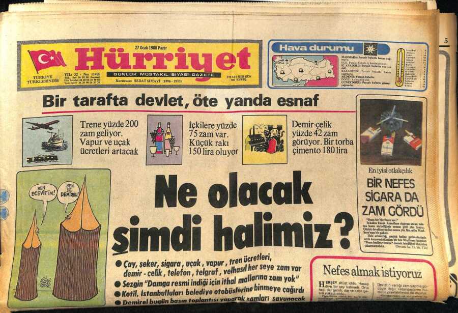 Hürriyet gazetesinin olağan şüphelileri