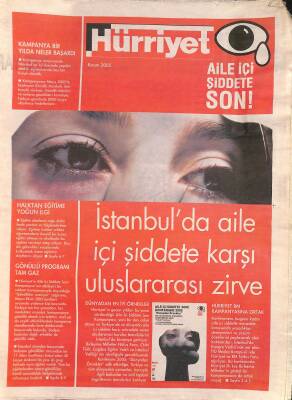 Hürriyet Gazetesi Kasım 2005 - Aile İçi Şiddete Son NDR84841 - 1