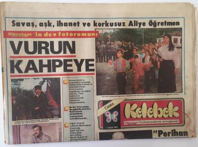 Hürriyet Gazetesi Kelebek Eki 1 Şubat 1985 - Perihan Savaş Çekimi İzleyen Küçük Hayranı Kızı Meleğe Kitap Gönderdi GZ20853 - 1