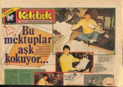 Hürriyet Gazetesi Kelebek Eki 11 Nisan 1983 - Müşfik Kenter , 2 Saatte 7852 Kelime Söylüyor... GZ115138 - 1