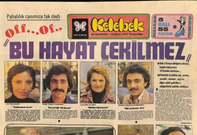 Hürriyet Gazetesi Kelebek Eki 13 Ekim 1977 - Şenlik Okul Dışına Taşıyor Hababam Sınıfı Tatilde GZ115180 - 1