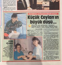 Hürriyet Gazetesi Kelebek Eki 22 Ocak 1988 - Küçük Ceylan'ın Büyük Düşü - Ayşe Tunalı, Yıldız Parkı'nda Form Peşinde GZ156111 - 2