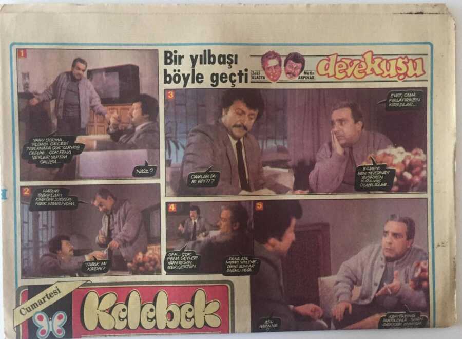 hürriyet gazetesi kelebek eki 4 ocak 1986 zehra Öğretmenin mercan