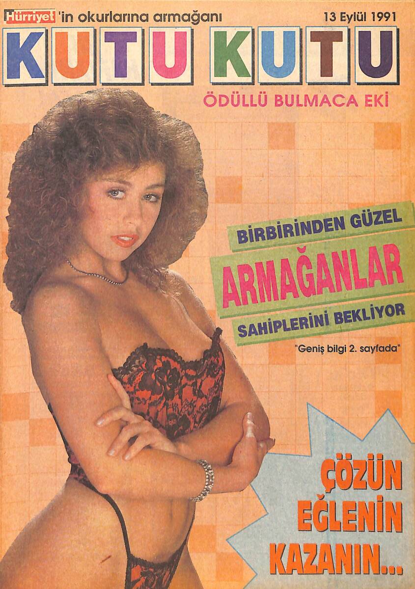 Hürriyet Kutu Kutu Bulmaca Sayı 12 - 13 Eylül 1991 NDR88025 - 1