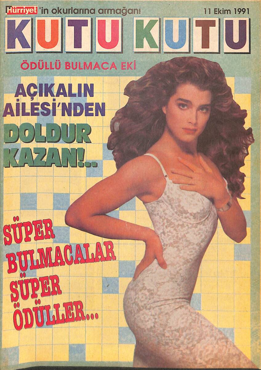 Hürriyet Kutu Kutu Bulmaca Sayı 16 - 11 Ekim 1991 NDR88028 - 1