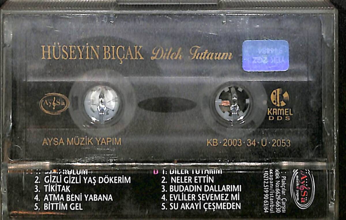 Hüseyin Bıçak - Dilek Tutarım Kaset (İkinci El) KST26312 - 2