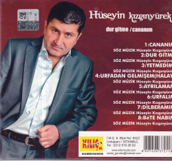 Hüseyin Kızgınyürek *Dur Gitme Cananım* ( İkinci El ) CD Müzik CD1364 - 2