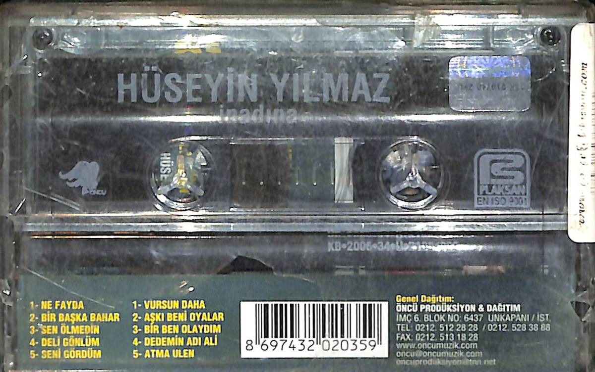 Hüseyin Yılmaz - İnadına Kaset (Sıfır) KST27565 - 2