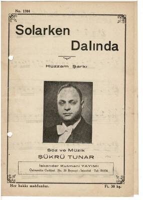 Hüzzam Şarkı - Solarken Dalında Nota Kitapçığı EFM1970 - 4