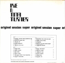 Ike & Tina Turner – Super Original Session (1975 - France) Çift LP (109) PLK18991 - 2