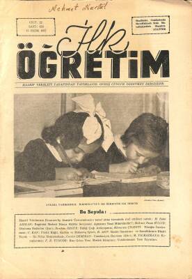 İlk Öğretim Dergisi Sayı426 15 Ekim 1957 - M.Baha Arıkan, İbrahim Özgür NDR77650 - 1