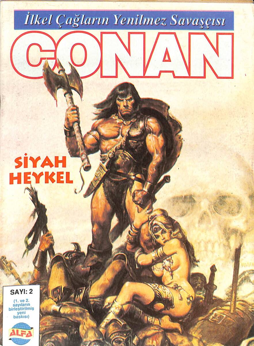 İlkel Çağların Yenilmez Savaşçısı CONAN Çizgi Roman Sayı:2 - Siyah Heykel NDR88372 - 1