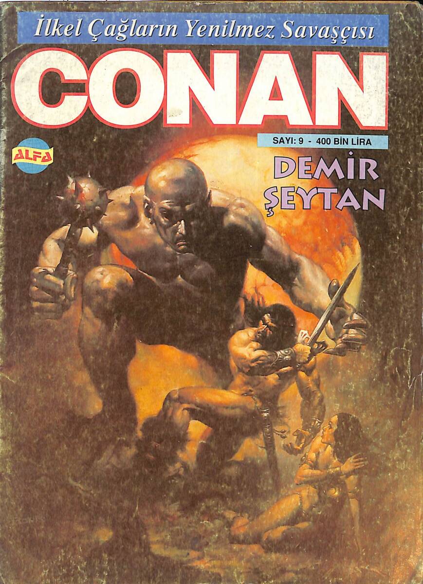 İlkel Çağların Yenilmez Savaşçısı CONAN Çizgi Roman Sayı:9 - Demir Şeytan NDR88359 - 1