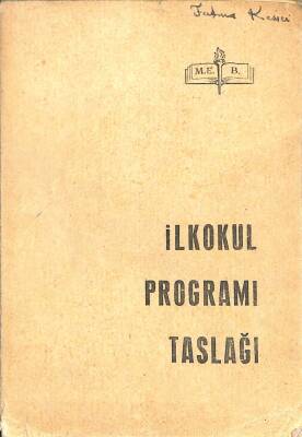 İLKOKUL PROGRAMI TASLAĞI NDR75809 - 1