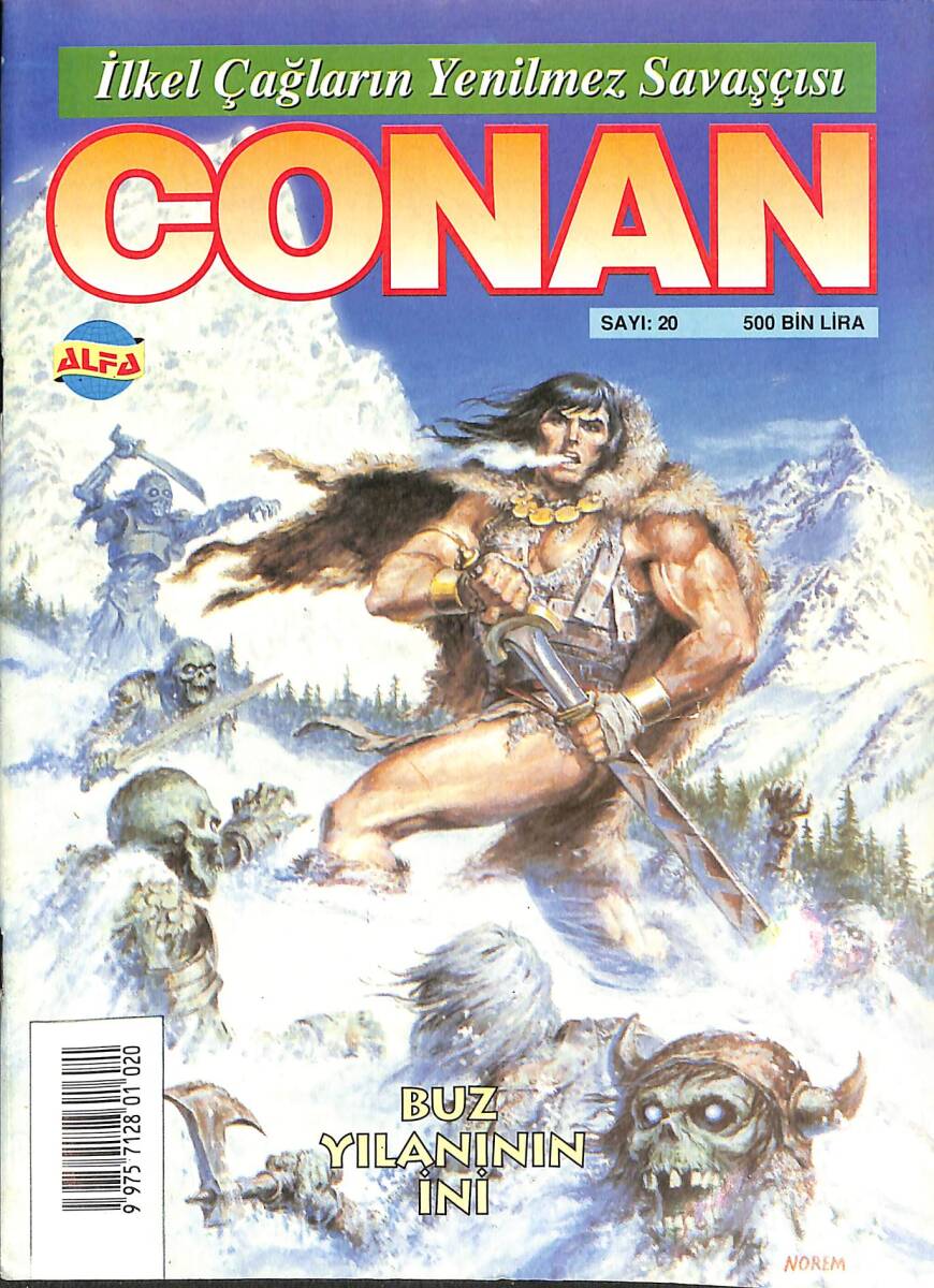 İmparator CONAN Çizgi Roman Sayı:20 - Buz Yılanının İni NDR88305 - 1