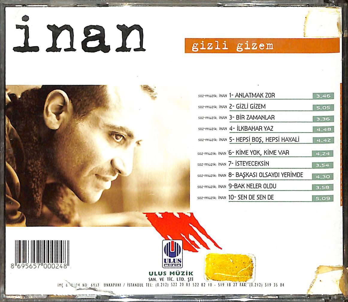 İnan - Gizli Gizem CD (İkinci El) CD3637 - 2