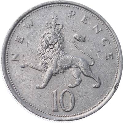 İngiltere 10 Pence 1976 ÇT *Elizabeth II* YMP8635 - 1