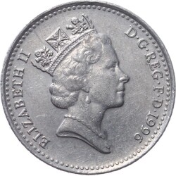 İngiltere 10 Pence 1996 ÇÇT *Elizabeth II* YMP9595 - 2