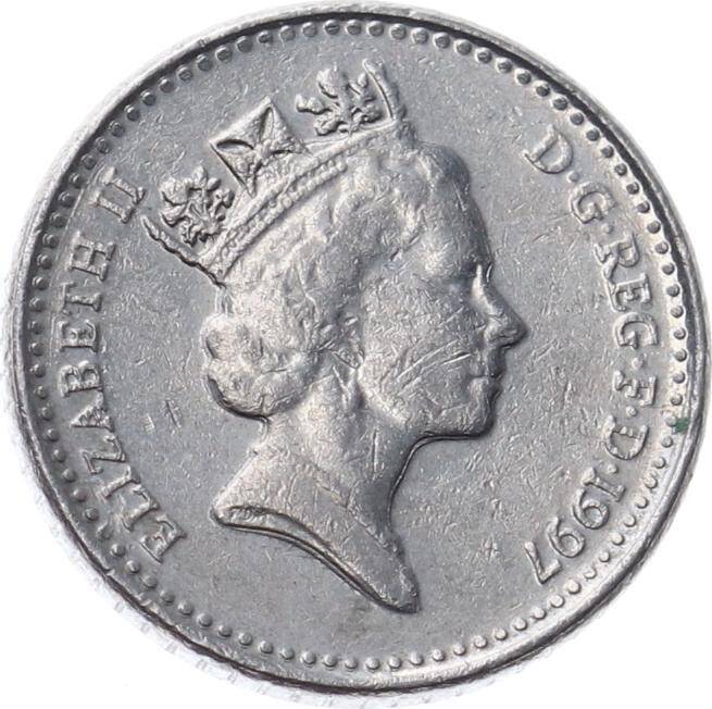 İngiltere 5 Pence 1997 ÇÇT *Elizabeth II* YMP9955 - 2