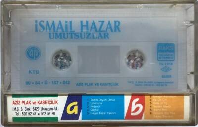 İsmail Hazar *Umutsuzlar * Kaset KST12339 - 2