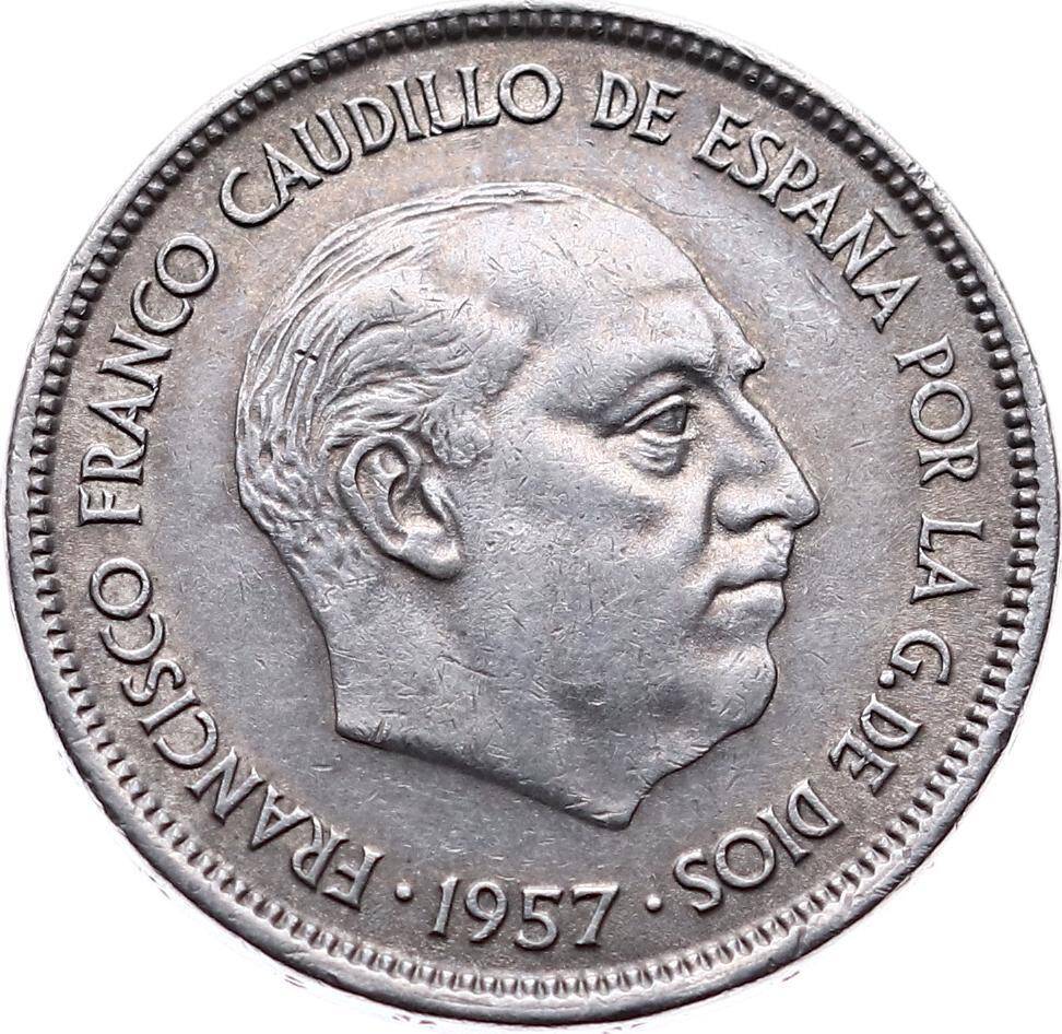 İspanya 25 Pesetas 1957(68) ÇAÇİL *Francisco Franco* YMP6733 - 2