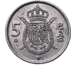 İspanya 5 Pesetas 1975 ÇÇT+ YMP6240 - 1