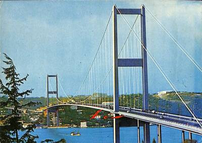 İstanbul Boğaz Köprüsü Kartpostal KRT19336 - 1