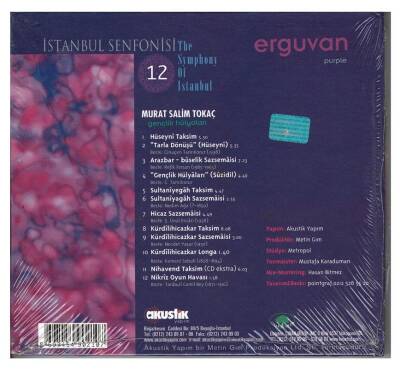 İstanbul Senfonisi 12 - Erguvan- Murat Salim Tokaç CD Müzik CD181 - 6