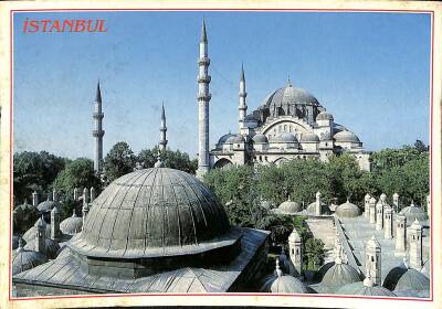 İstanbul Süleymaniye Camii Kartpostal KRT19330 - 1