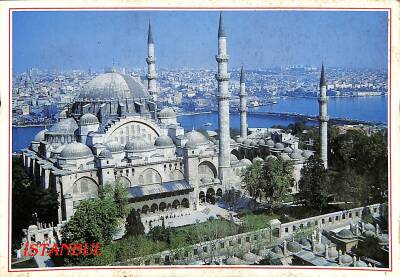 İstanbul Süleymaniye Camii Kartpostal KRT19331 - 1