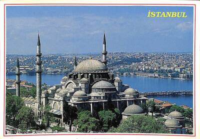 İstanbul Süleymaniye Camii Kartpostal KRT19333 - 1