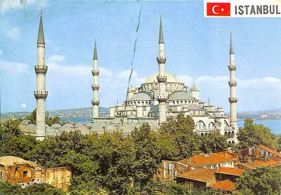 İstanbul Sultanahmet Camii Kartpostal KRT15948 - 1