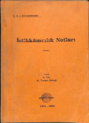 İSTİHKAMCILIK NOTLARI 1951-52 KTP2961 - 1