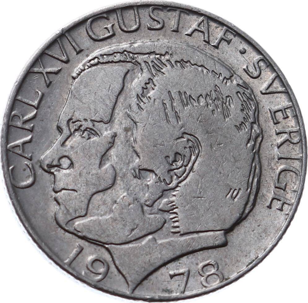 İsveç 1 Krona 1978 ÇÇT *Carl XVI Gustaf* YMP7491 - 2