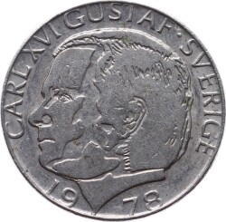 İsveç 1 Krona 1978 ÇÇT *Carl XVI Gustaf* YMP9151 - 1