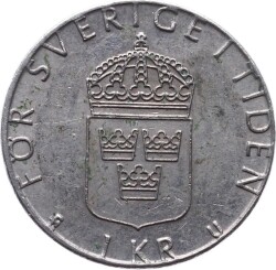 İsveç 1 Krona 1978 ÇÇT *Carl XVI Gustaf* YMP9151 - 2